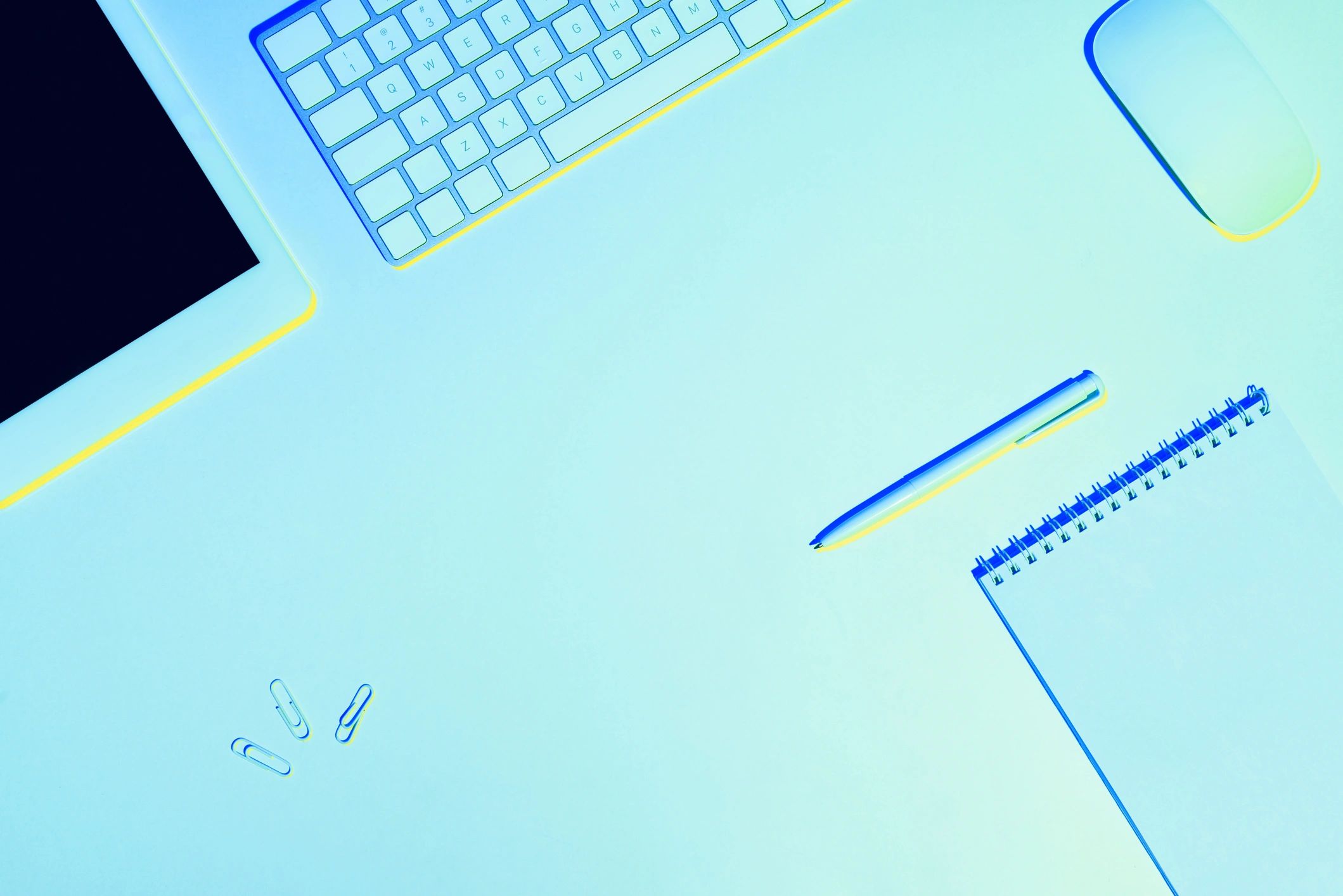 Professional digital workspace for website planning